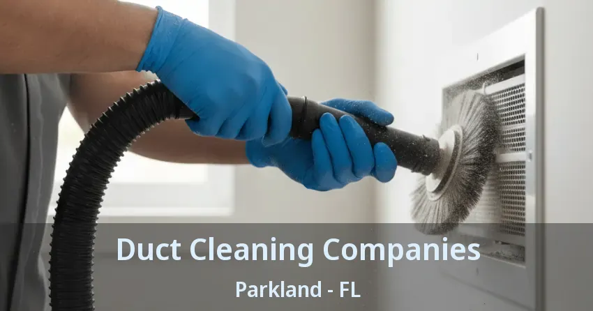 Duct Cleaning Companies Parkland - FL